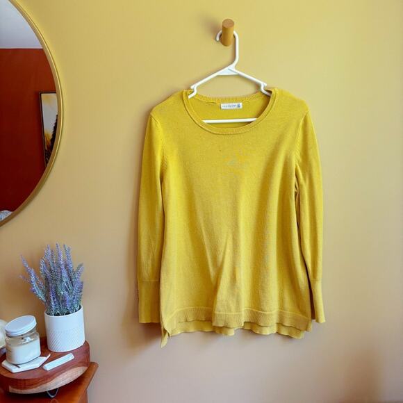 Retrology Crewneck Sweater – Mustard Yellow, Size Large - Picture 1 of 7